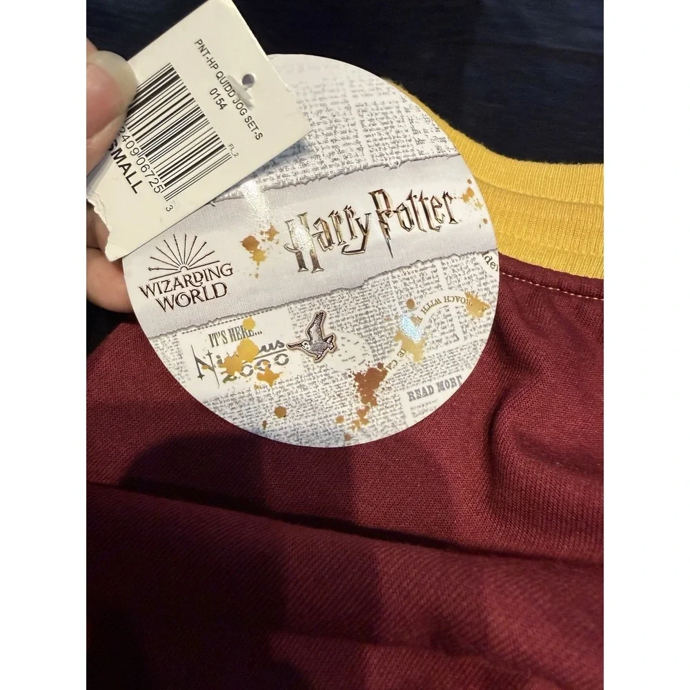 New Harry Potter Gryffindor Quidditch Jogger Pajama‎ Pants Kids Small Unisex